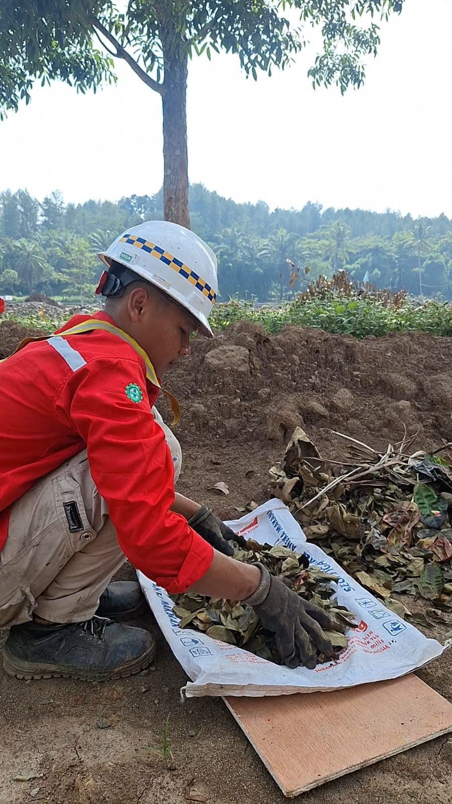 Selain menyiapkan program pengolahan sampah plastik, lewat proyek Brantas Abipraya sudah melakukan pemanfaatan sampah organik di lingkungan proyek sebagai wujud komitmen peduli lingkungan