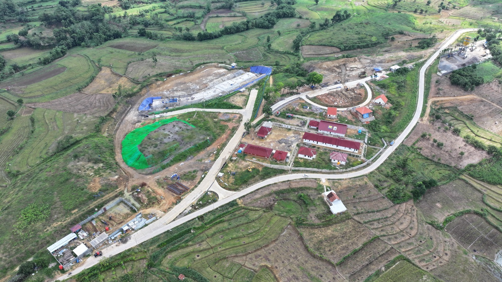 Bendungan Cabean yang berlokasi di Blora, Jawa Tengah