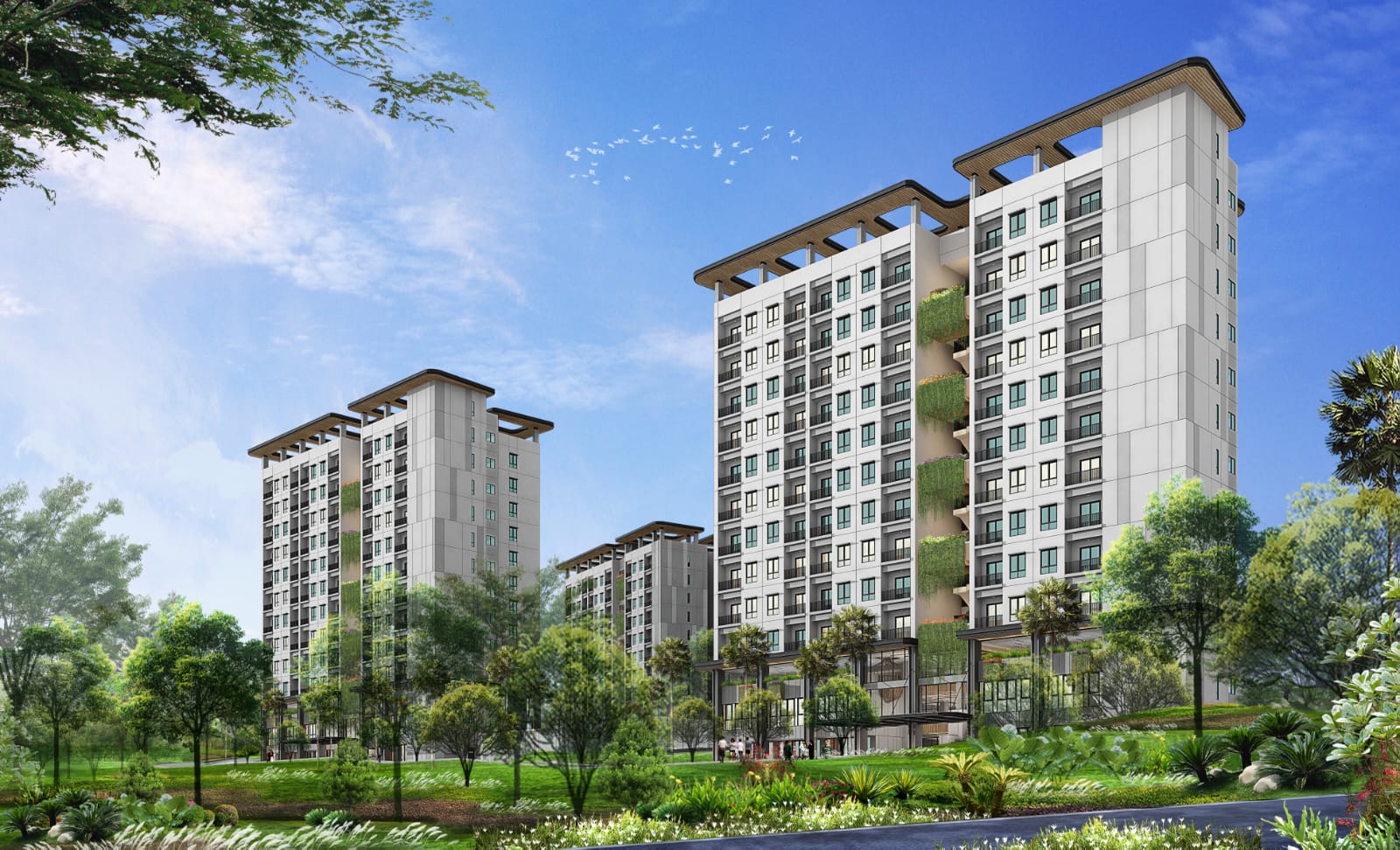 3D desain Hunian Vertikal TNI di IKN