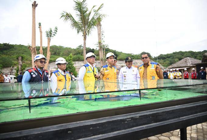 Dorong Ketahanan Pangan, Wapres Tinjau Bendungan Mbay yang Dibangun Brantas Abipraya 